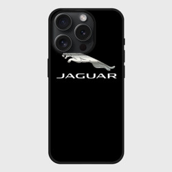 Чехол силиконовый для Apple iPhone 15 Pro матовый Jaguar sport brend