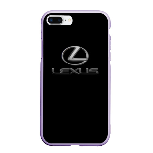 Чехол для iPhone 7Plus/8 Plus матовый Lexus brend sport, цвет светло-сиреневый