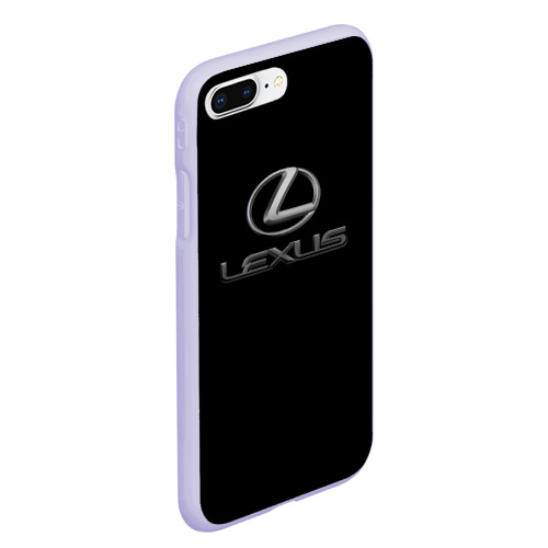 Чехол для iPhone 7Plus/8 Plus матовый Lexus brend sport, цвет светло-сиреневый - фото 3