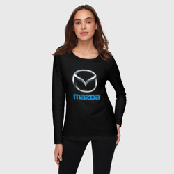 Женский лонгслив 3D Mazda sportcar - фото 2