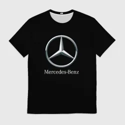Мужская футболка 3D Mercedes-benz sport auto