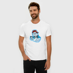 Мужская футболка хлопок Slim Морж моряк - фото 2