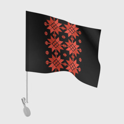 Флаг для автомобиля Удмуртский - вертикаль black