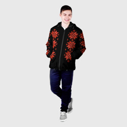 Мужская куртка 3D Удмуртский - вертикаль black 2 - фото 2