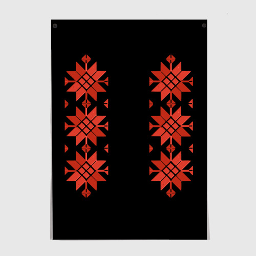 Постер Удмуртский - вертикаль black 2