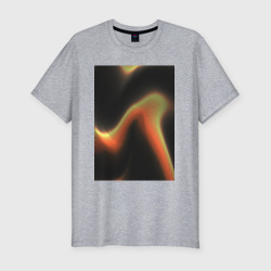 Мужская футболка хлопок Slim Абтрактный геометрический 3д с волнами