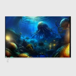 Флаг 3D Ктулху в океане