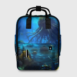 Женский рюкзак 3D Ктулху в океане
