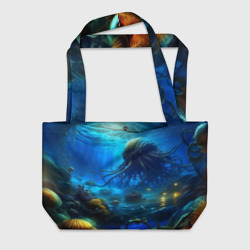 Пляжная сумка 3D Ктулху в океане