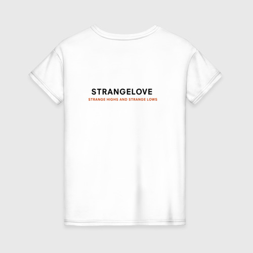Женская футболка хлопок Depeche Mode - Strangelove Bong, цвет белый - фото 2