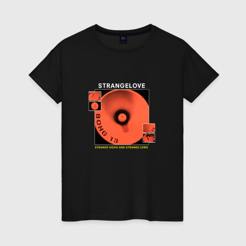 Женская футболка хлопок Depeche Mode - Strangelove, цвет черный