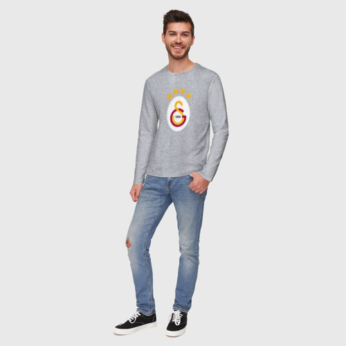 Мужской лонгслив хлопок Galatasaray fc sport, цвет меланж - фото 5