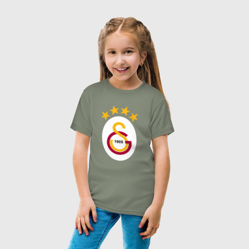 Детская футболка хлопок Galatasaray fc sport, цвет авокадо - фото 5