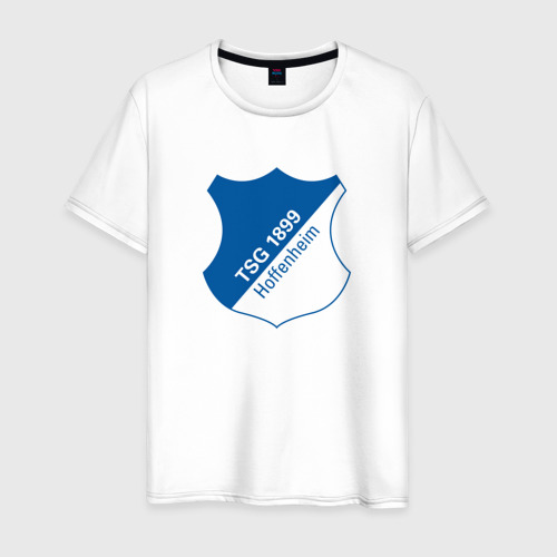 Мужская футболка из хлопка с принтом Hoffenheim fc germany, вид спереди №1