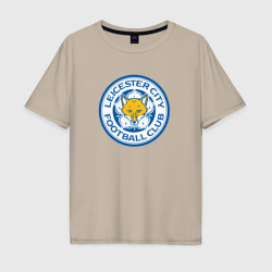 Мужская футболка хлопок Oversize Leicester city fc