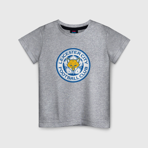 Детская футболка хлопок с принтом Leicester city fc, вид спереди #2
