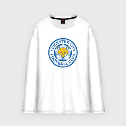 Мужской лонгслив oversize хлопок Leicester city fc