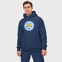 Мужской костюм oversize хлопок Leicester city fc - фото 2