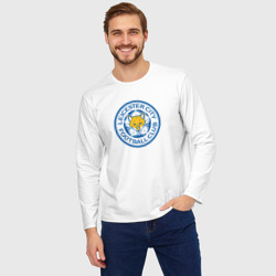 Мужской лонгслив oversize хлопок Leicester city fc - фото 2