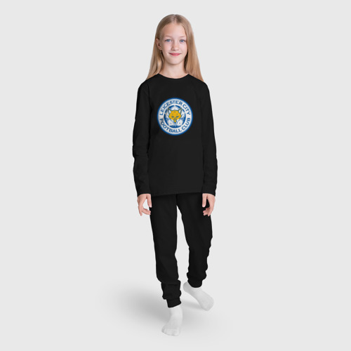 Детская пижама с лонгсливом хлопок Leicester city fc, цвет черный - фото 5