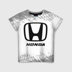 Honda speed на светлом фоне со следами шин – Детская футболка 3D с принтом купить со скидкой в -33%