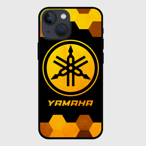 Чехол для iPhone 13 mini Yamaha - gold gradient