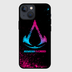 Чехол для iPhone 13 mini Assassin's Creed - neon gradient