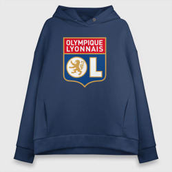 Женское худи Oversize хлопок Olympique lyonnais fc