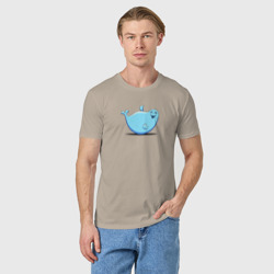Мужская футболка хлопок Морской котик пузатый - фото 2