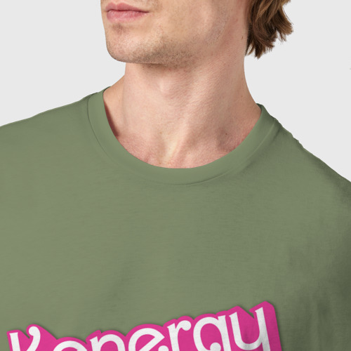 Мужская футболка хлопок с принтом Kenergy - в ретро стиле барби, фото #4