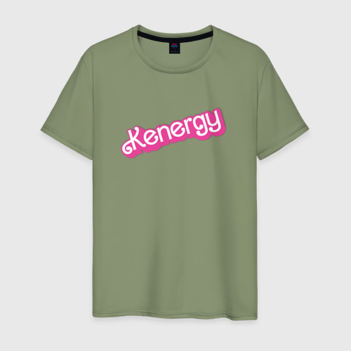 Мужская футболка хлопок с принтом Kenergy - в ретро стиле барби, вид спереди #2