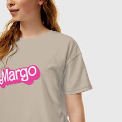 Женская футболка хлопок Oversize Margo - retro barbie style - фото 2