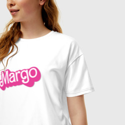 Женская футболка хлопок Oversize Margo - retro barbie style - фото 2