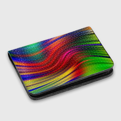 Картхолдер с принтом Разноцветный абстрактный узор волны