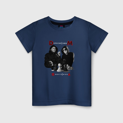 Детская футболка из хлопка с принтом Depeche Mode - Ghosts Again, вид спереди №1