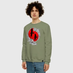 Мужской свитшот хлопок Вороны Одина - кельтский узор - фото 2