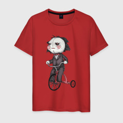Мужская футболка хлопок Saw bike