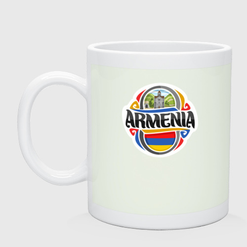 Кружка керамическая с принтом Adventure Armenia, вид спереди #2