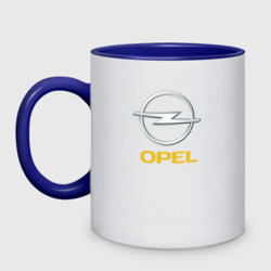 Кружка двухцветная Opel sport auto