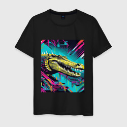 Кровожадный крокодил – Мужская футболка хлопок с принтом купить со скидкой в -20%