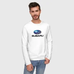 Мужской лонгслив хлопок Subaru sport auto - фото 2