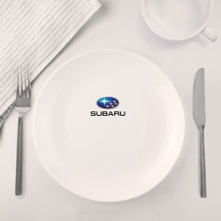 Набор: тарелка + кружка Subaru sport auto - фото 2