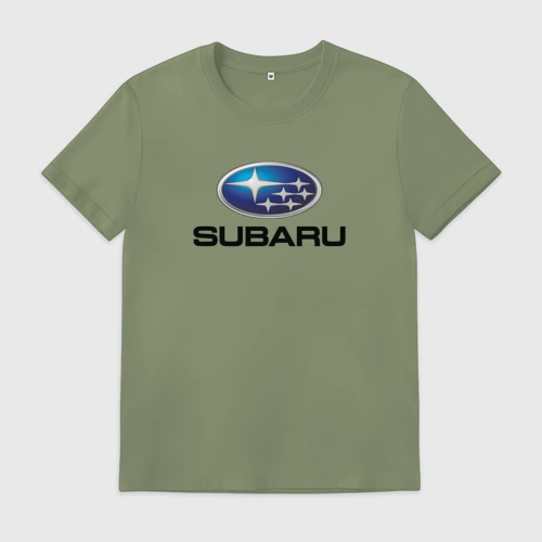 Мужская футболка хлопок Subaru sport auto