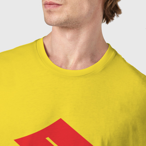 Мужская футболка хлопок Suzuki sport auto, цвет желтый - фото 6