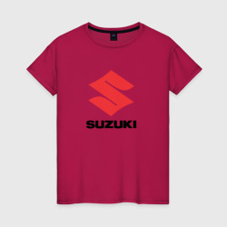 Женская футболка хлопок Suzuki sport auto