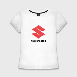 Женская футболка хлопок Slim Suzuki sport auto
