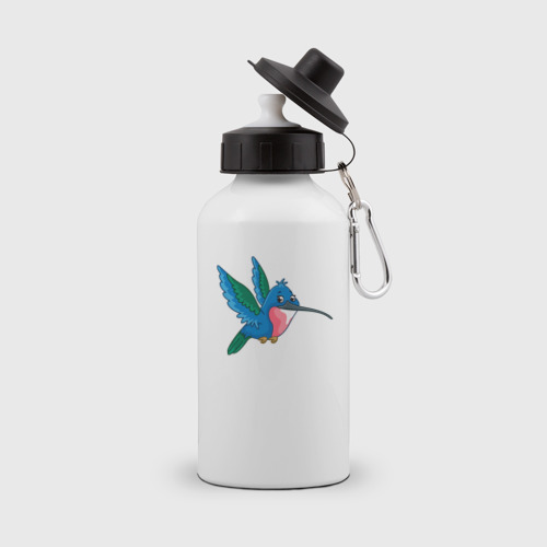 Бутылка спортивная Синяя колибри