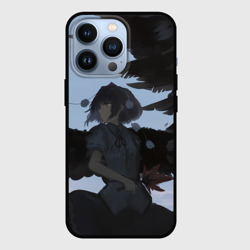 Чехол для iPhone 13 Pro с принтом Touhou Project Aya Шамеймару, вид спереди #2