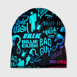 Шапка 3D Billie Eilish neon pattern