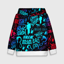 Детская толстовка 3D Billie Eilish neon pattern